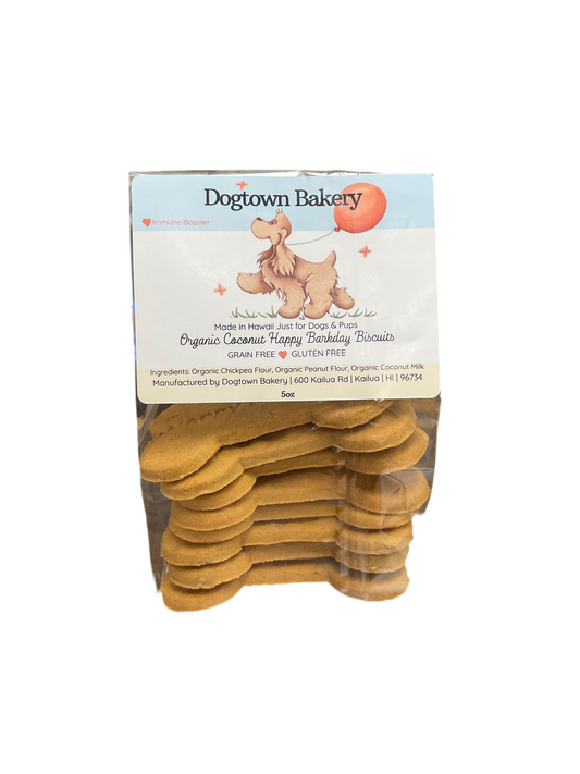 Organic Coconut Happy Barkday Biscuits