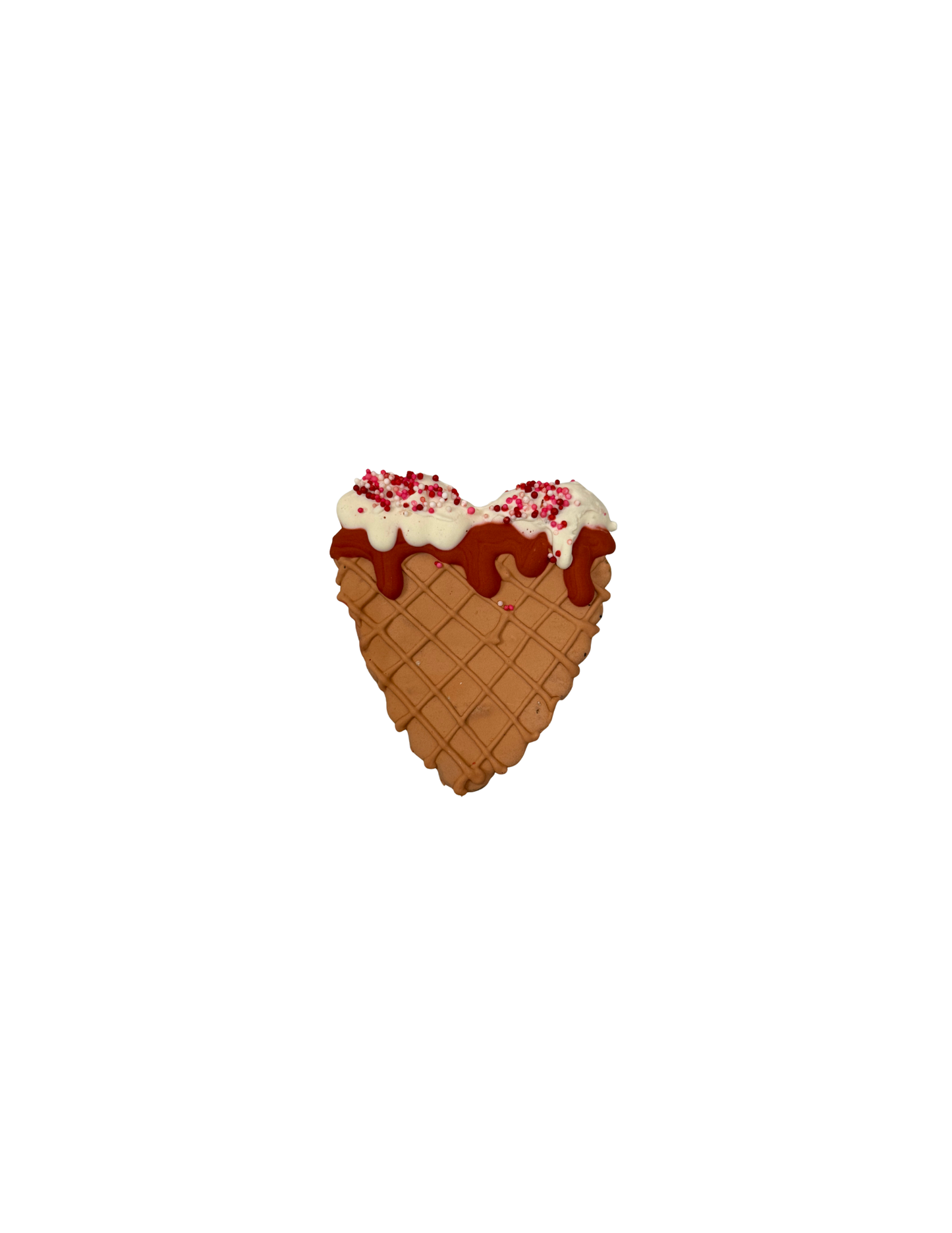 Heart Drip Valentines Cookie