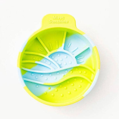 Ocean Waves Slow Feeder Bowl - Blue Green