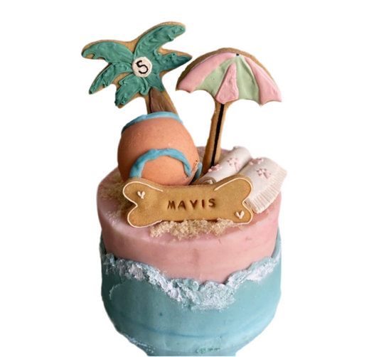 Sandy Paws Paradise Cake
