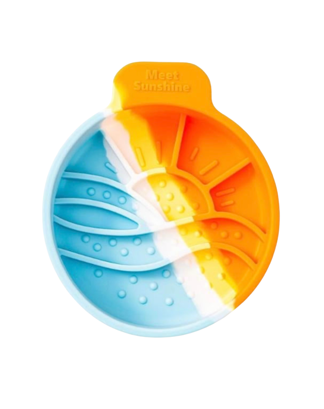 Ocean Waves Slow Feeder Bowl - Sunset Orange