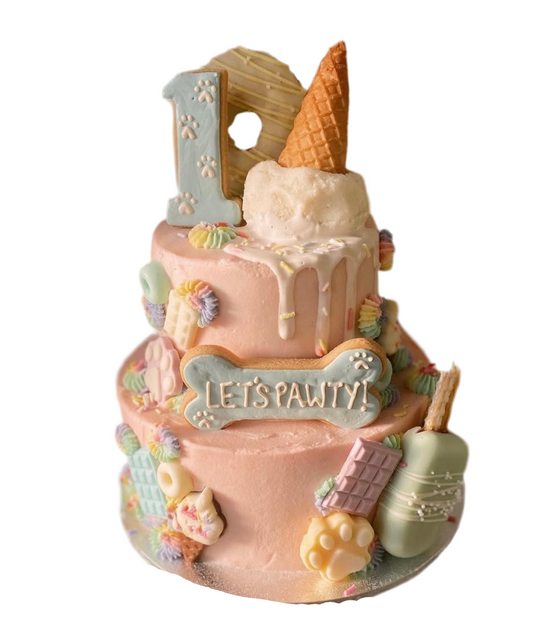 Bark-Tastic Bash Cake