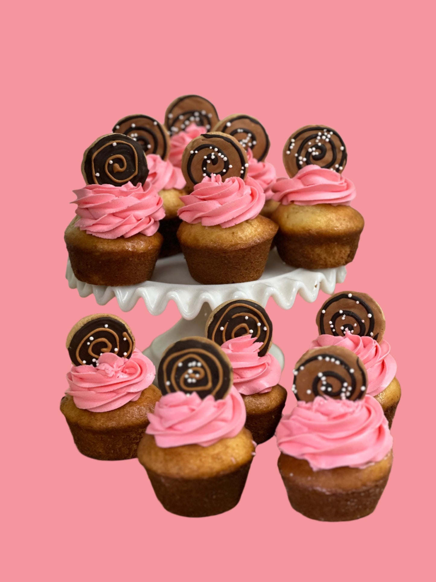 PB Swirl Pupcakes - Dogtown Bakery